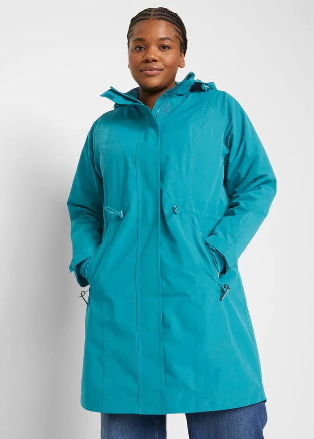 Abrigo de lluvia, impermeable Turquesa cobalto