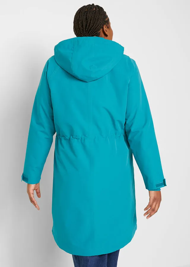 Abrigo de lluvia, impermeable Turquesa cobalto