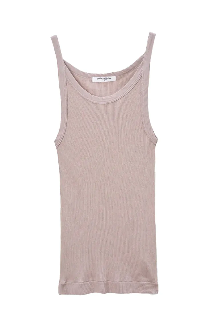 Annie Recycled Tank in Brushed Lilac