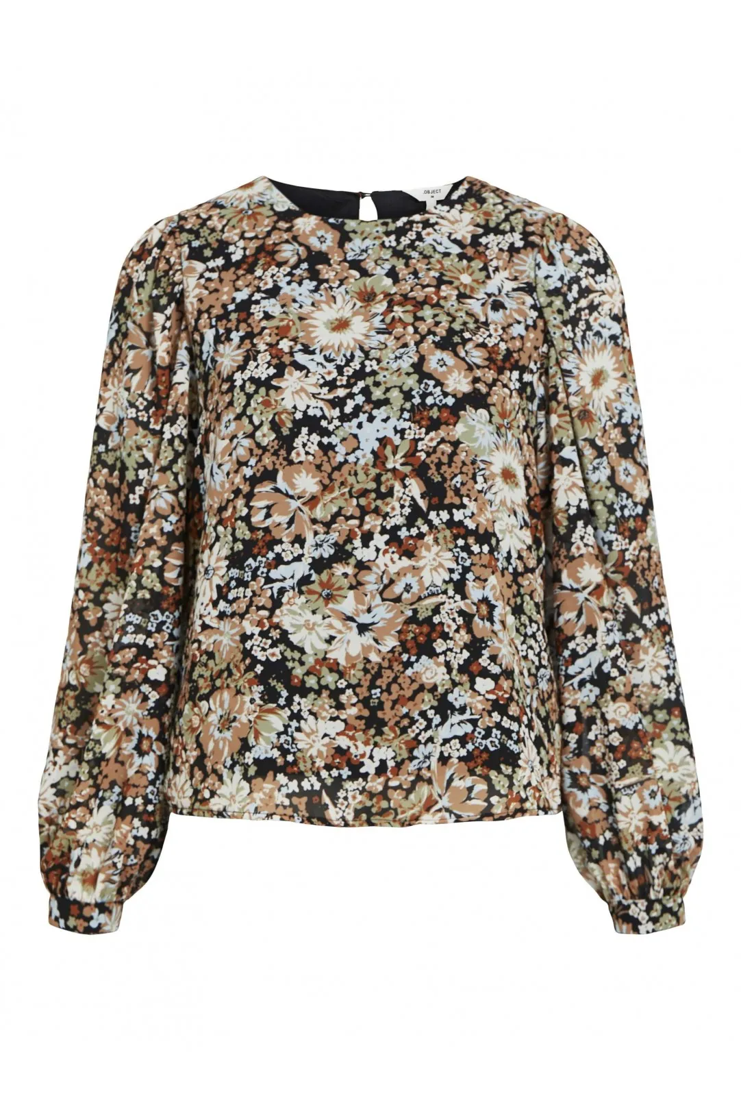 BLUSA ESTAMPADA OBJMILA NEGRO