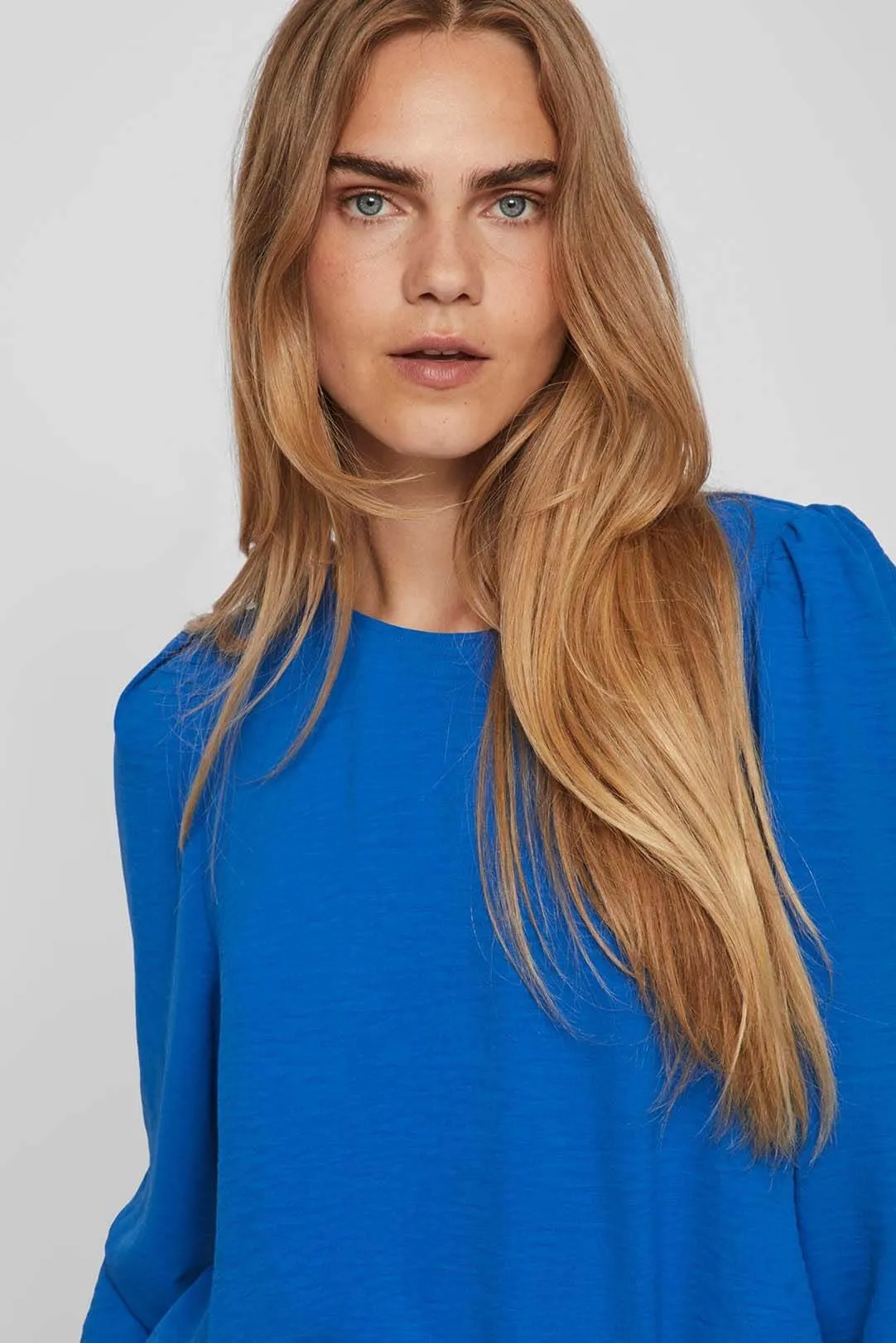 BLUSA MUJER BASICA VIGAJA AZUL