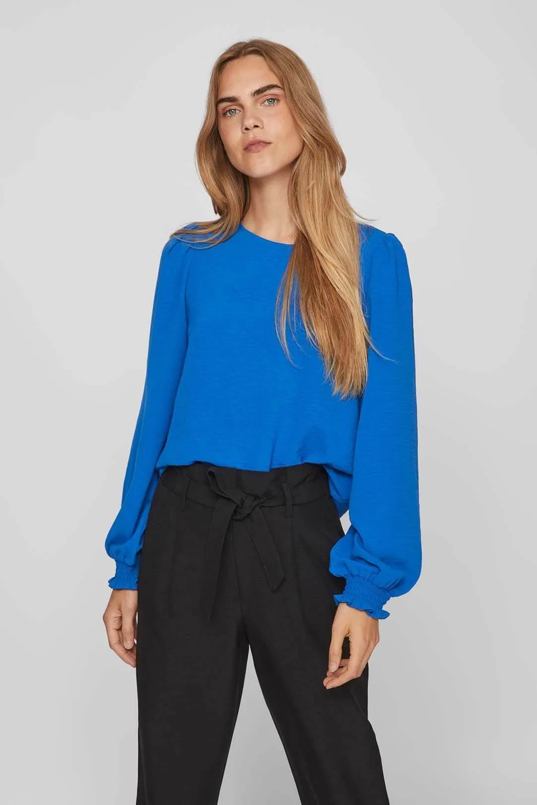 BLUSA MUJER BASICA VIGAJA AZUL