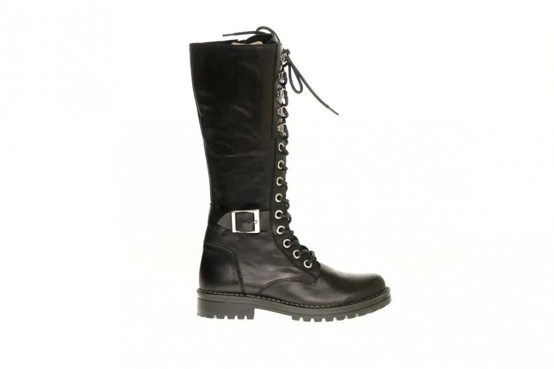 Bota de Chica con cordones Negra 5673 Chacal