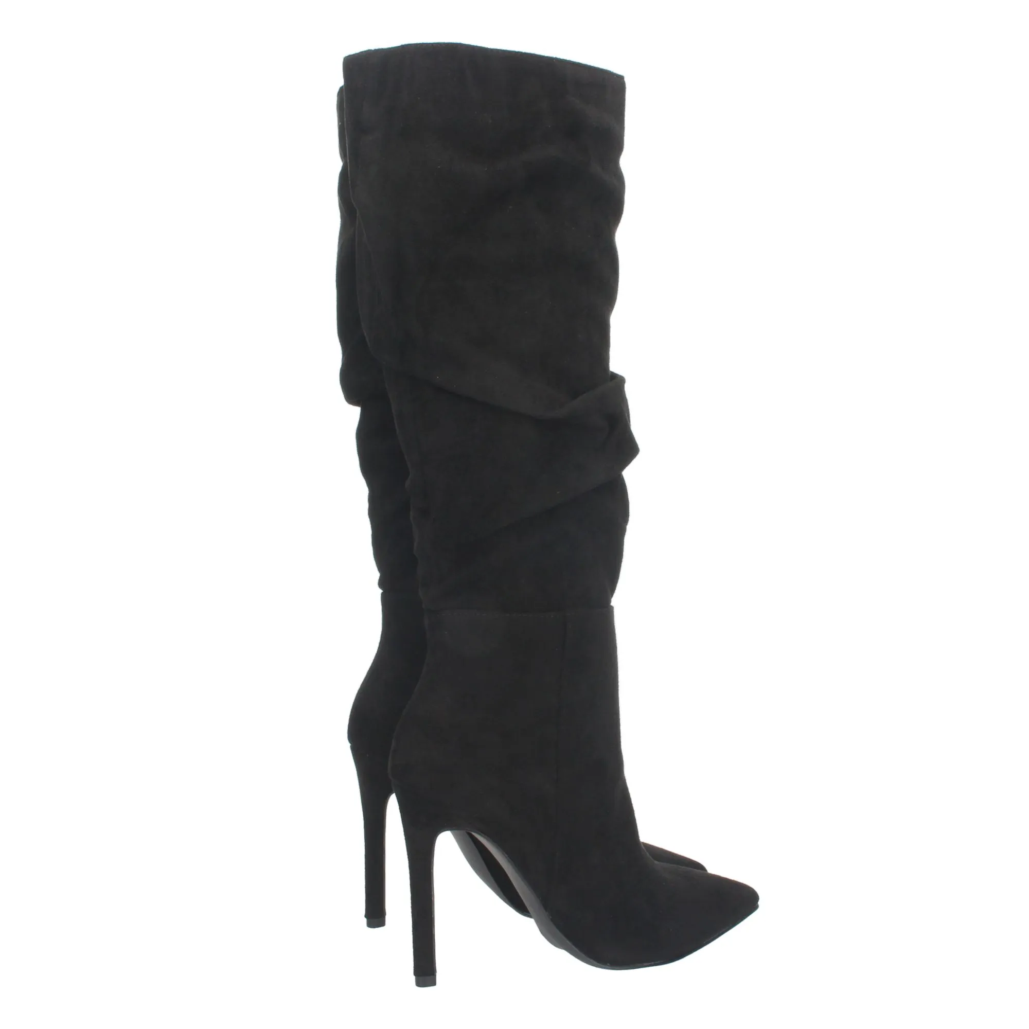 Botas de tacon de aguja mujer color negro