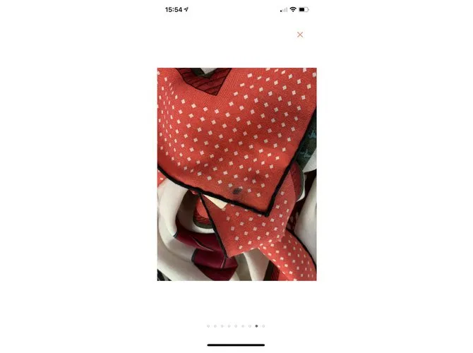 Cachemira Hermès 140  Mantón Les Voitures à Transformation Multicolor 