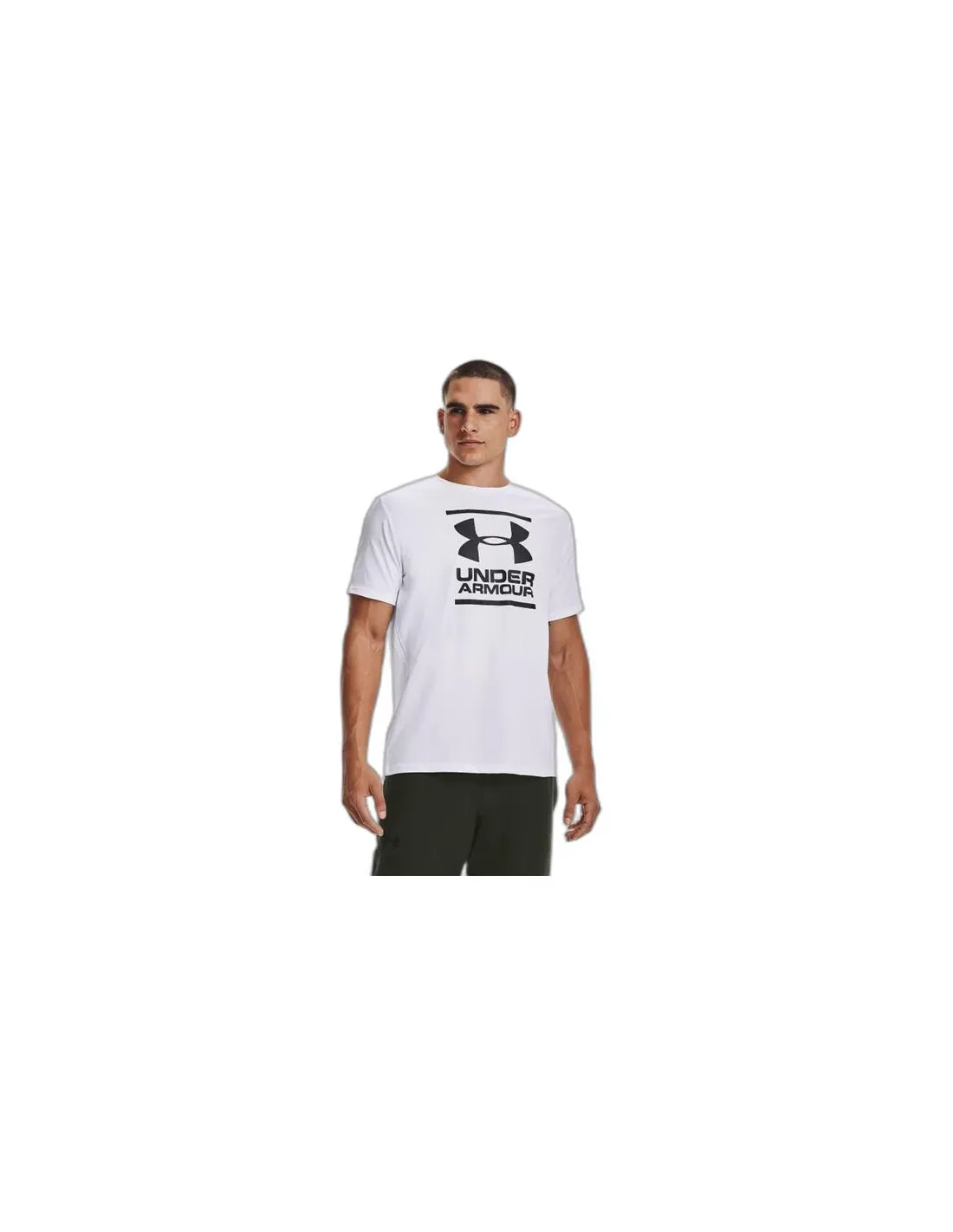 Camiseta de Fitness Under Armour UA GL FoundationSS Blanco Hombre