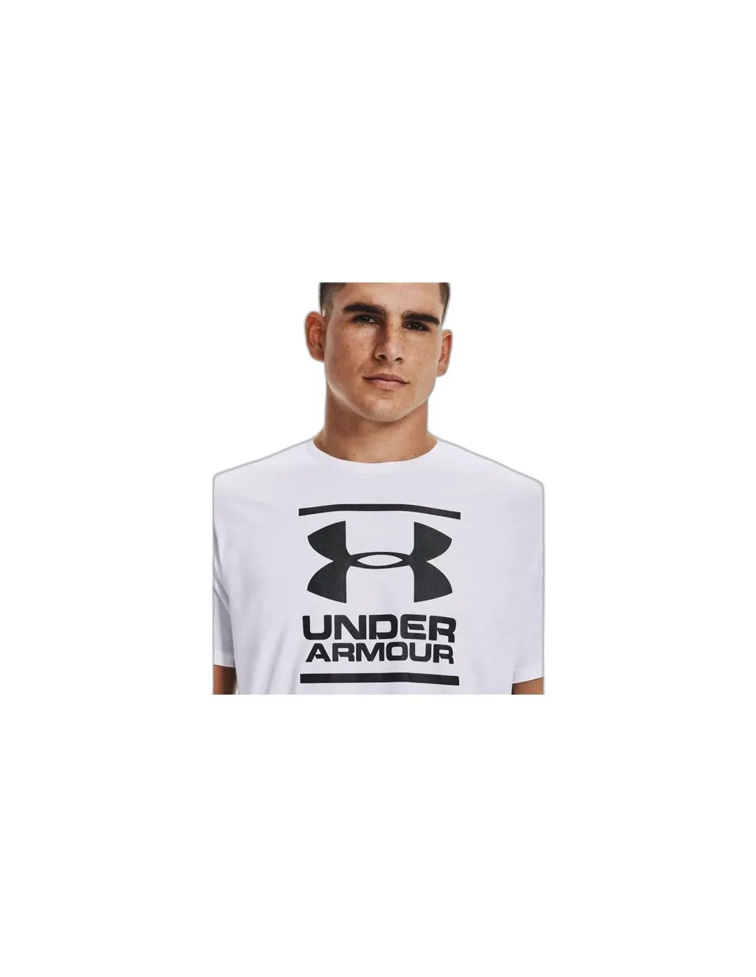 Camiseta de Fitness Under Armour UA GL FoundationSS Blanco Hombre