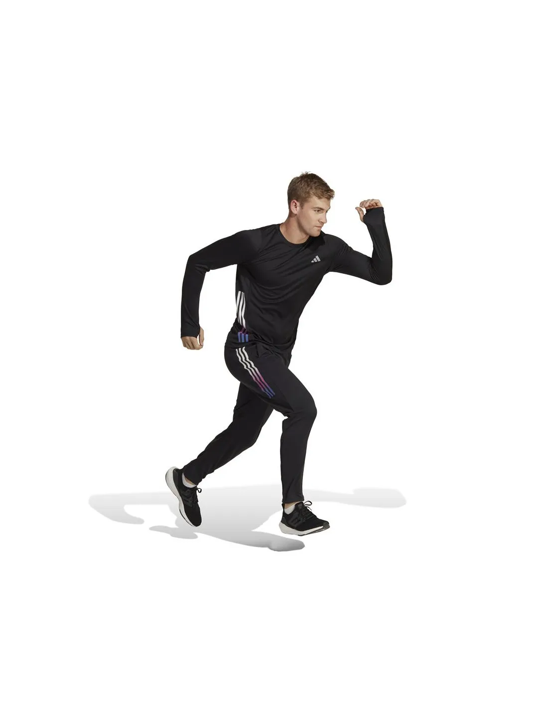 Camiseta de Running adidas Run Icons 3S Ls Hombre