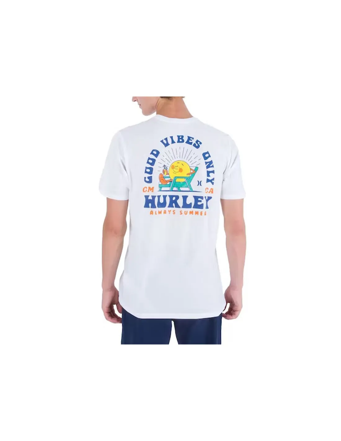 Camiseta Hurley Everday Vacation blanco Hombre