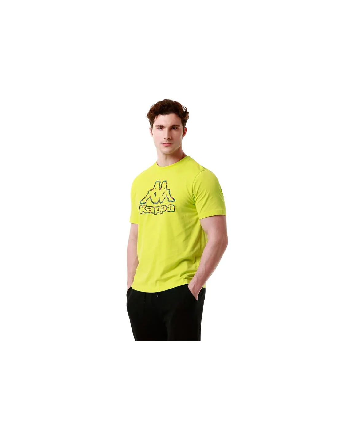 Camiseta Kappa Fario Graphik Amarillo Hombre