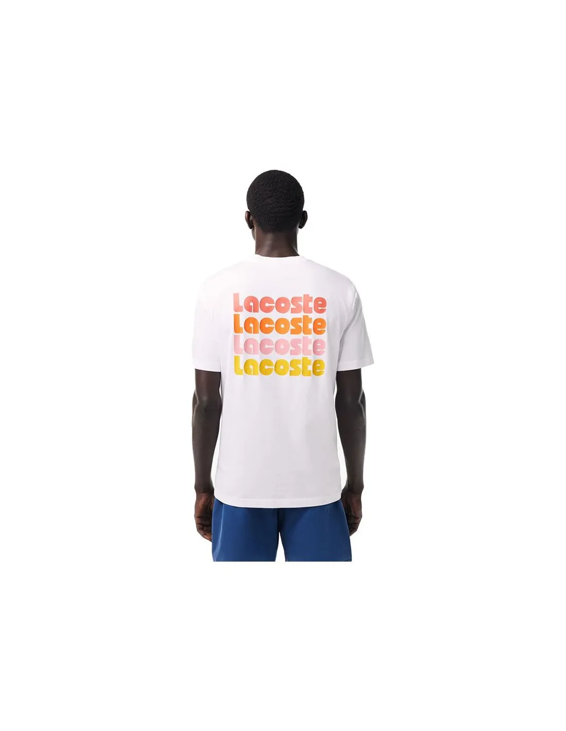 Camiseta Lacoste Cols Roules Hombre Blanco
