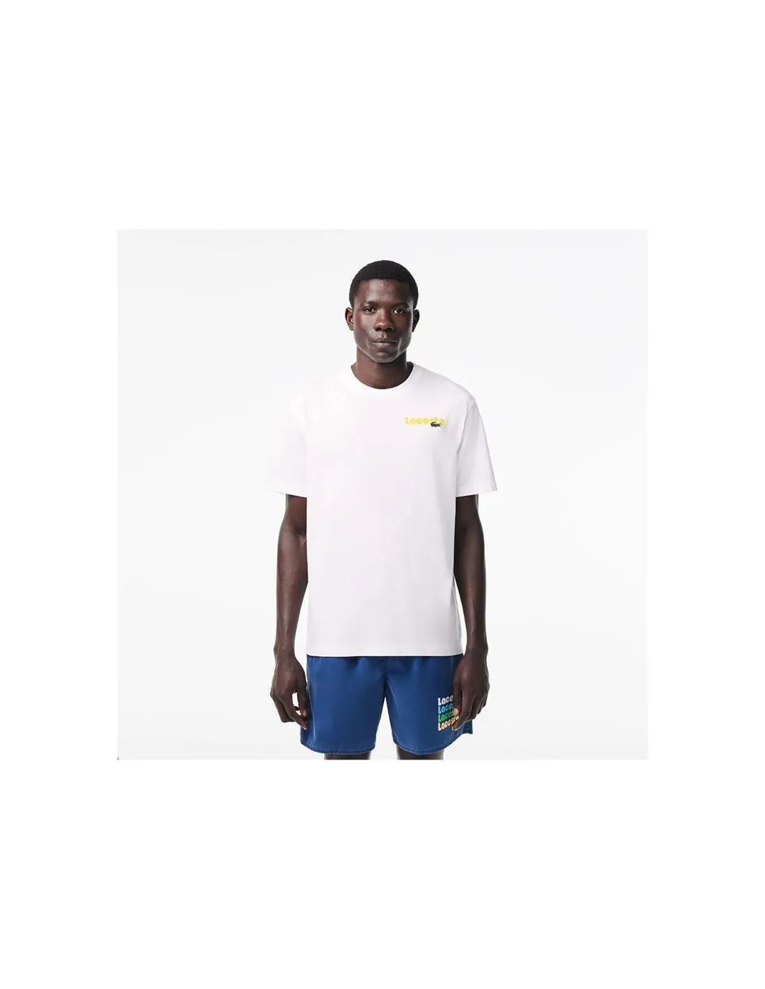 Camiseta Lacoste Cols Roules Hombre Blanco