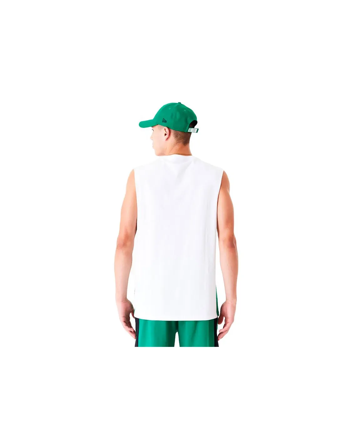 Camiseta New Era Boston Celtics Colour Block Hombre Blanco