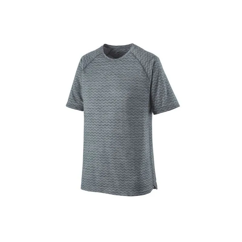 Camiseta Patagonia Running Ridge Flow (gris pluma) hombre