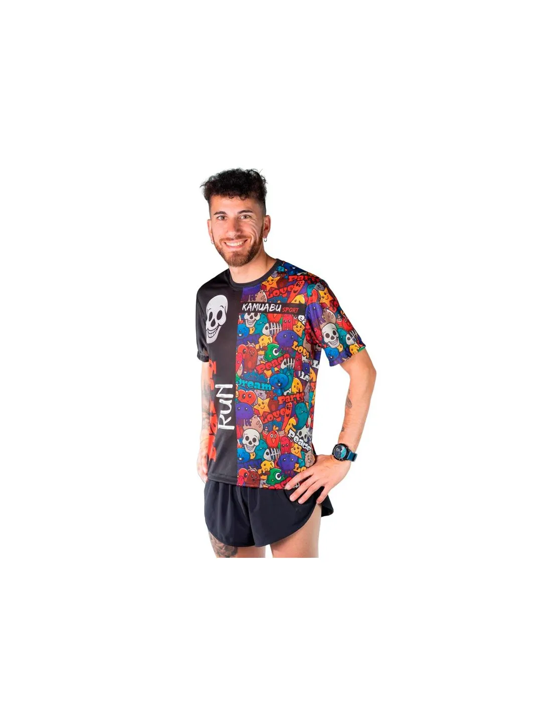 Camiseta Running Kamuabu Partyrun 90Gr Hombre