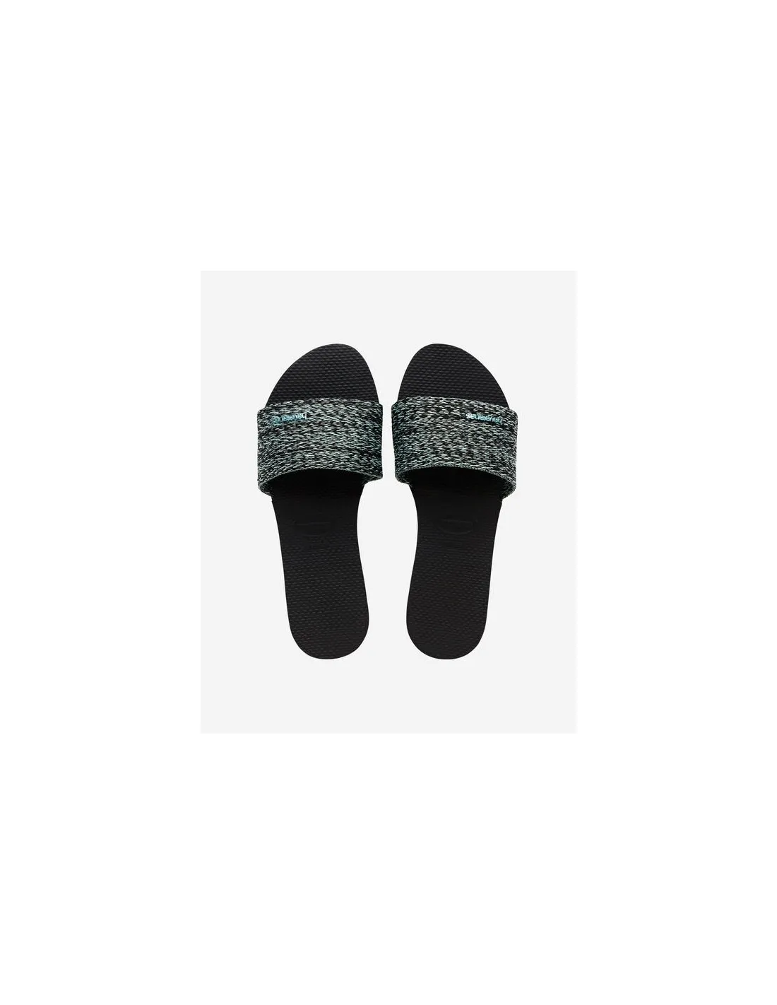 Chanclas De Pala Mujer Havaianas Negro Y Azul