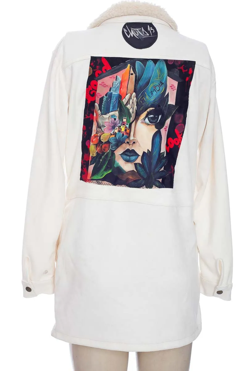 CHAQUETA / ABRIGO COLOR BLANCO  SHOCK &AMP; BLUE