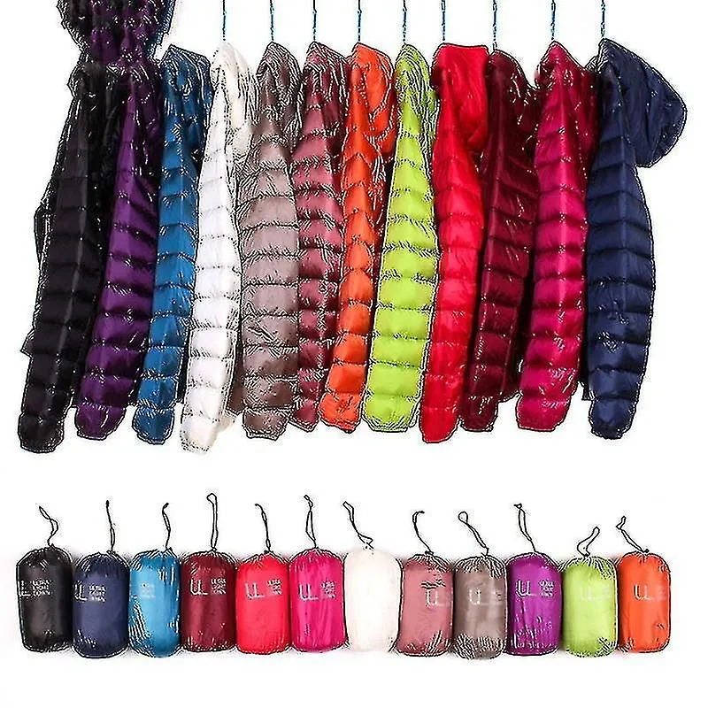 Chaqueta ultra ligera para mujeres Whie Duck Down Chaquetas con capucha Manga larga Abrigo delgado cálido Parka