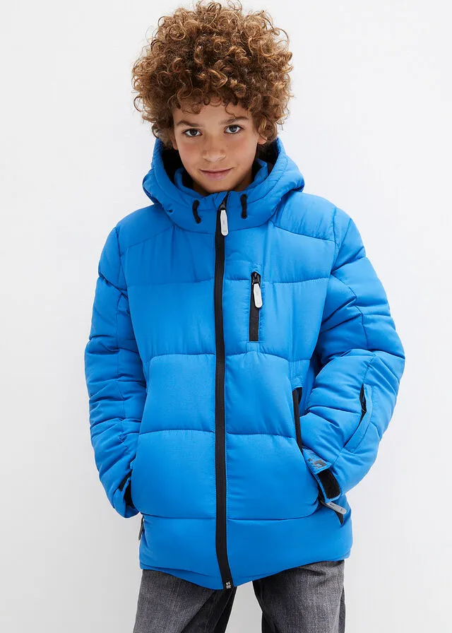 CHAQUETóN AZULNEGRO ESTAMPADO