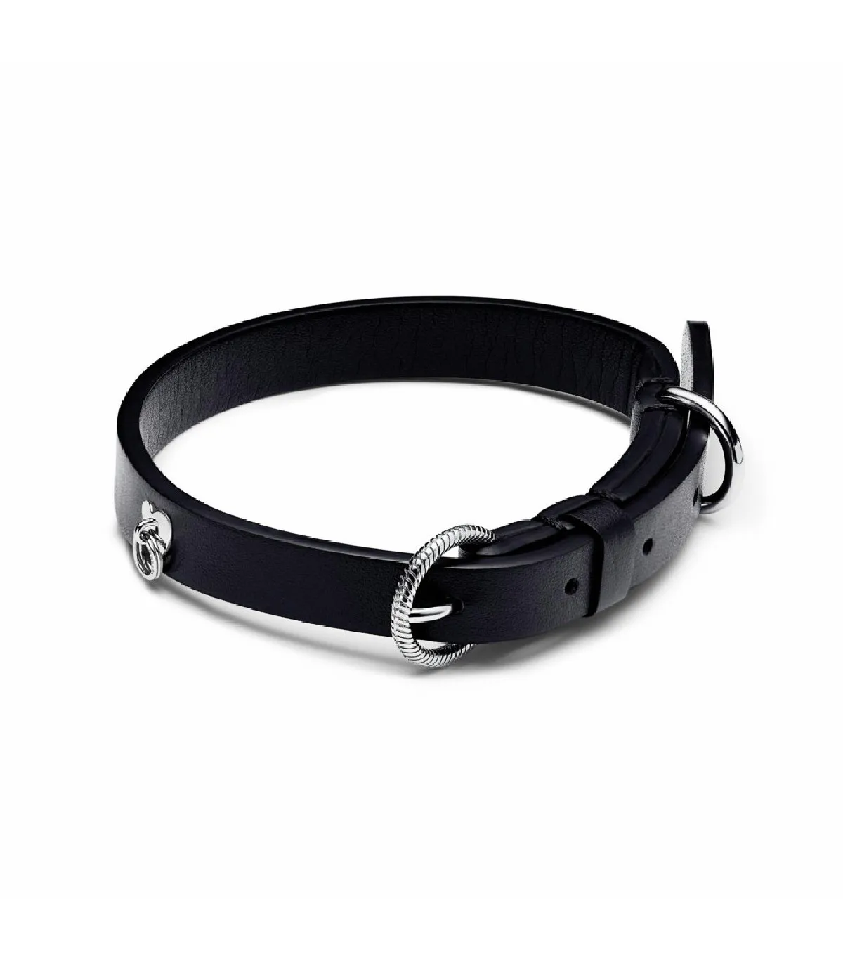COLLAR PANDORA PARA MASCOTAS TEJIDO VEGETAL NEGRO SIN CUERO  312262C01