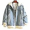 Color 16 Cosplay BTS Chaqueta Sudadera con capucha Sudadera con capucha Abrigo Unisex Azul Denim