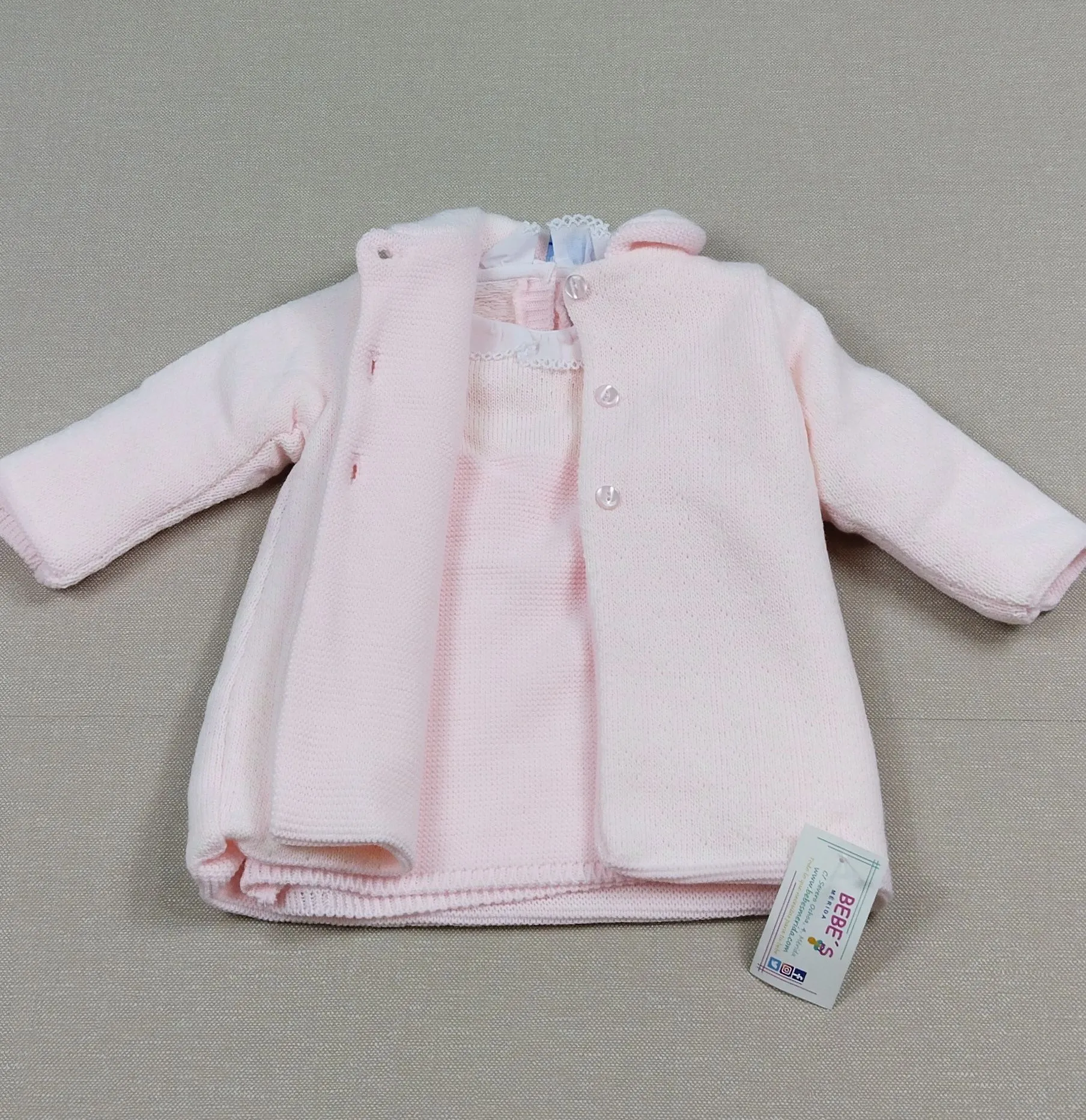 Conjunto abrigo+vestido pata gallo asga textil