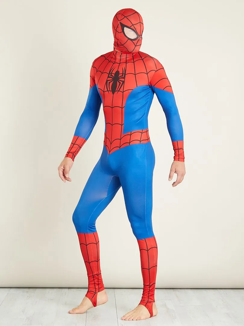 DISFRAZ DE 'SPIDERMAN' SEGUNDA PIEL CON VERDUGO  AZUL/ROJO