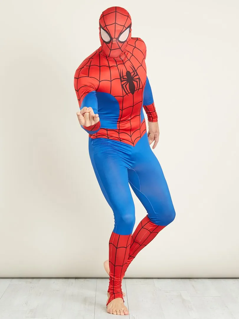 DISFRAZ DE 'SPIDERMAN' SEGUNDA PIEL CON VERDUGO  AZUL/ROJO
