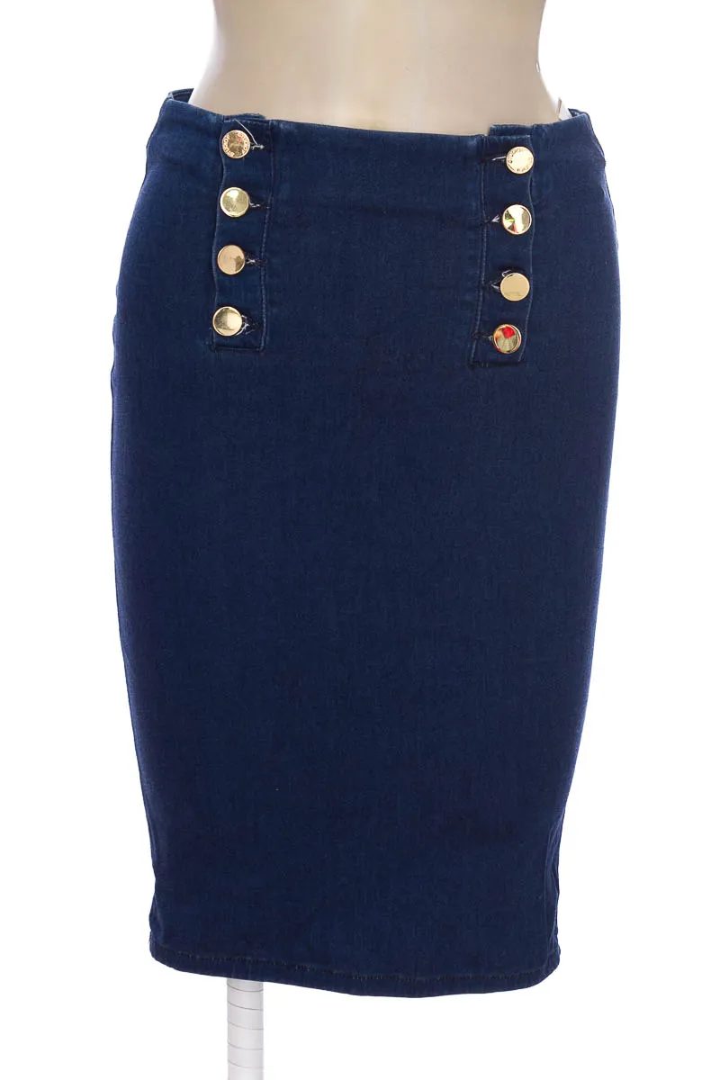 FALDA COLOR AZUL  STUDIO F