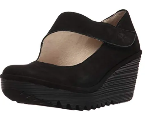 Fly London Yasi negro, Zapatos para Mujer