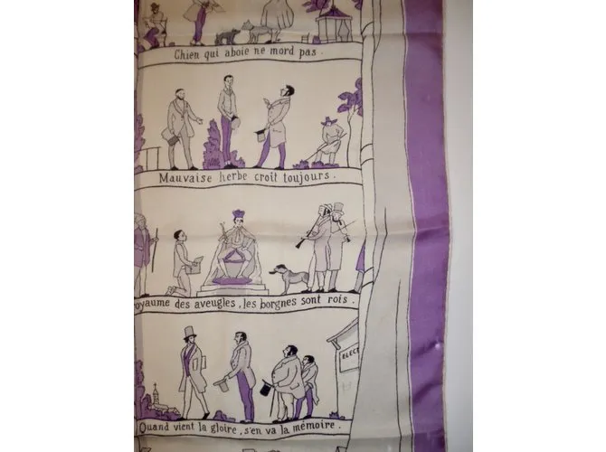 Hermès Les PROVERBES sont la SAGESSE des NATIONS d'après Granville Multicolor 