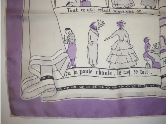 Hermès Les PROVERBES sont la SAGESSE des NATIONS d'après Granville Multicolor 
