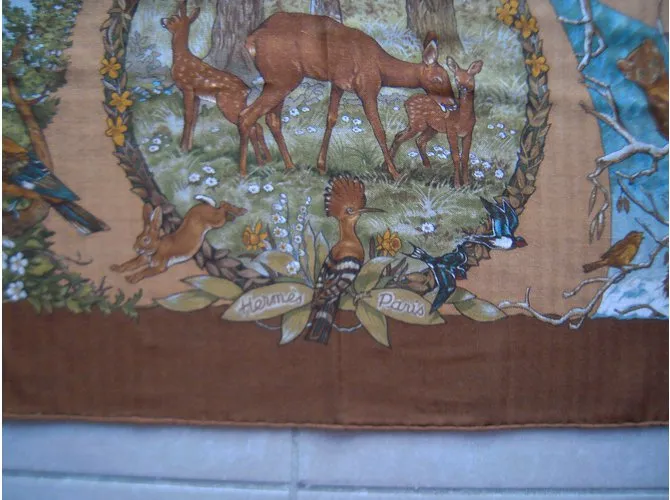 Hermès Les quatres saisons Castaño 