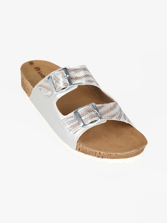 Inblu Babuchas de mujer con estampado y tiras