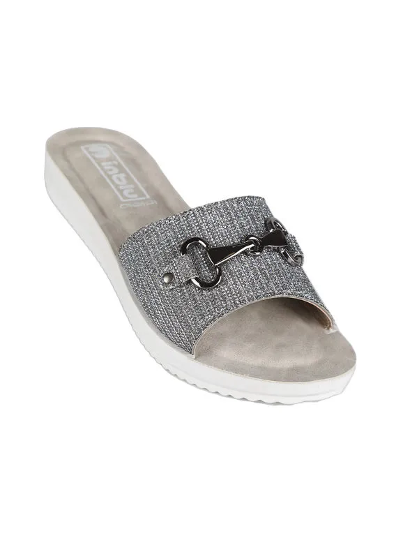 Inblu Babuchas de mujer con purpurina