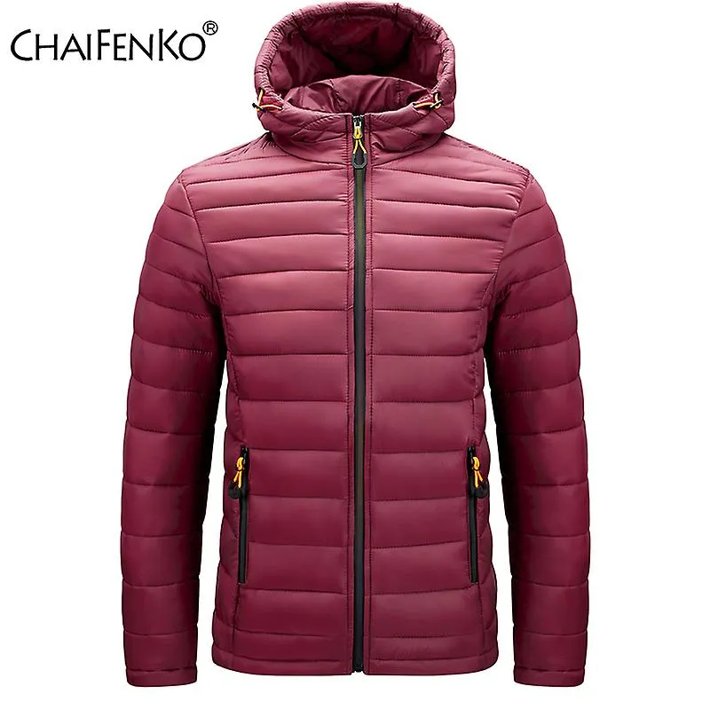 Invierno cálido chaqueta impermeable hombres 2023 Nuevo otoño grueso con capucha algodón parkas para hombres moda casual chaquet