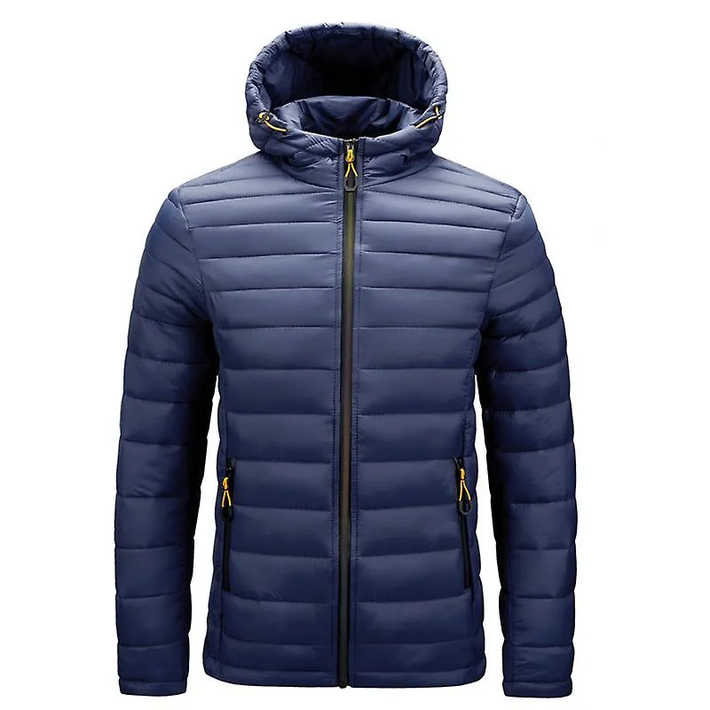 Invierno cálido chaqueta impermeable hombres 2023 Nuevo otoño grueso con capucha algodón parkas para hombres moda casual chaquet