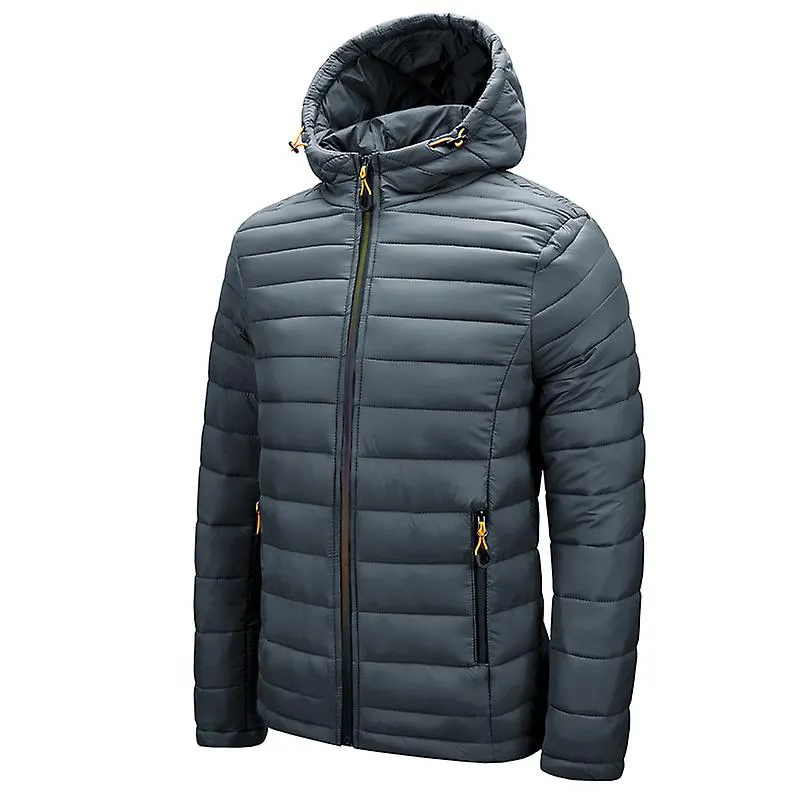 Invierno cálido chaqueta impermeable hombres 2023 Nuevo otoño grueso con capucha algodón parkas para hombres moda casual chaquet