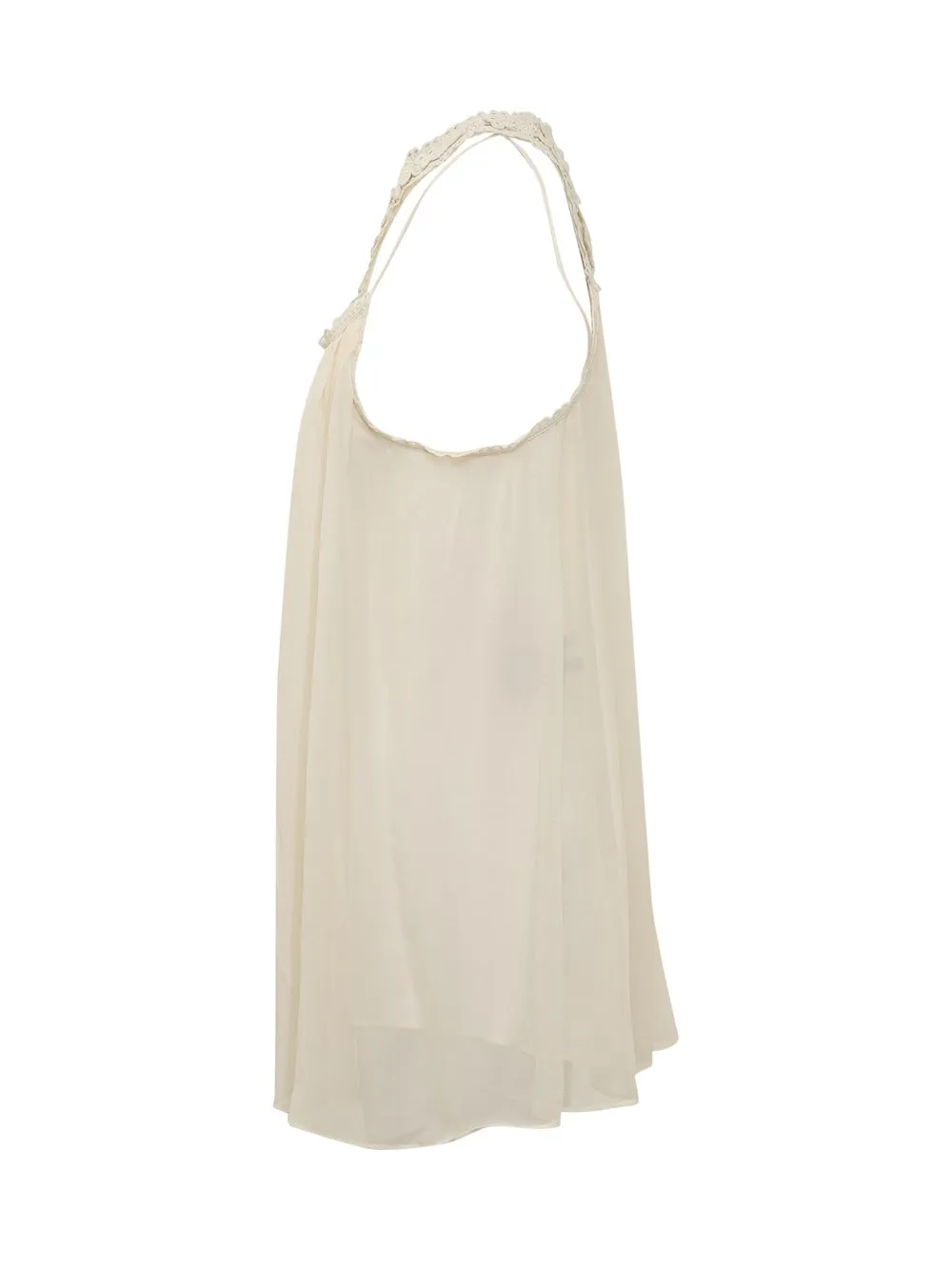 ISABEL MARANT Mini Dress with Crochet and Silk