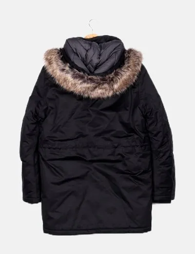Jack & Jones Abrigo acolchado negro