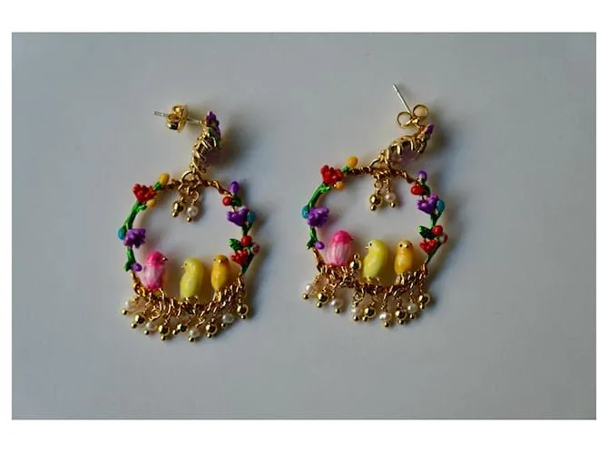 Les Nereides Trio de canarios Multicolor 