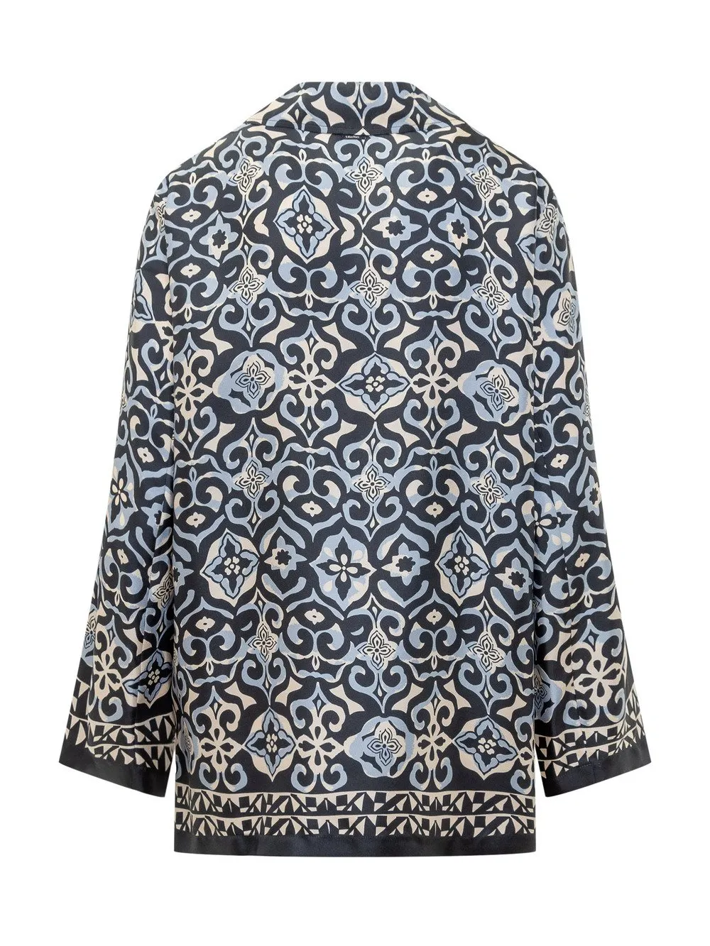 MAX MARA S Silk Shirt with Geometric Print