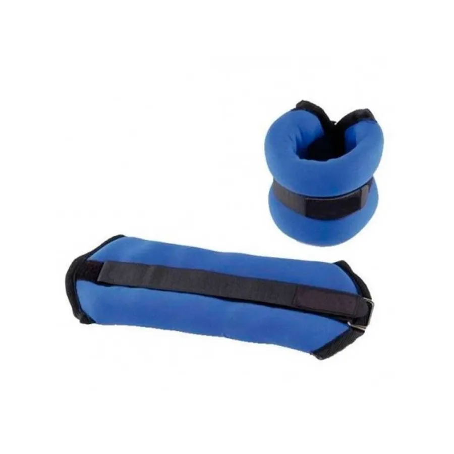 Muñequera Tobillera Lastrada 2x1kg Azul o negra