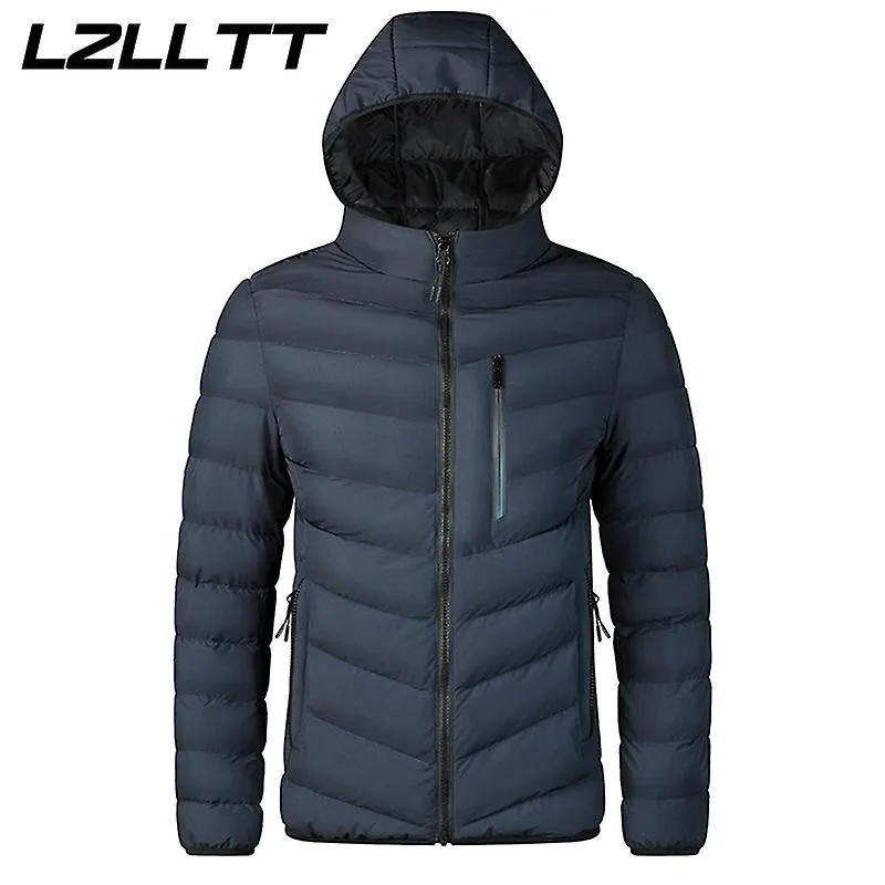 Nuevo otoño invierno hombres cálido impermeable parkas chaqueta abrigo hombre con capucha marca casual a prueba de viento gruesa