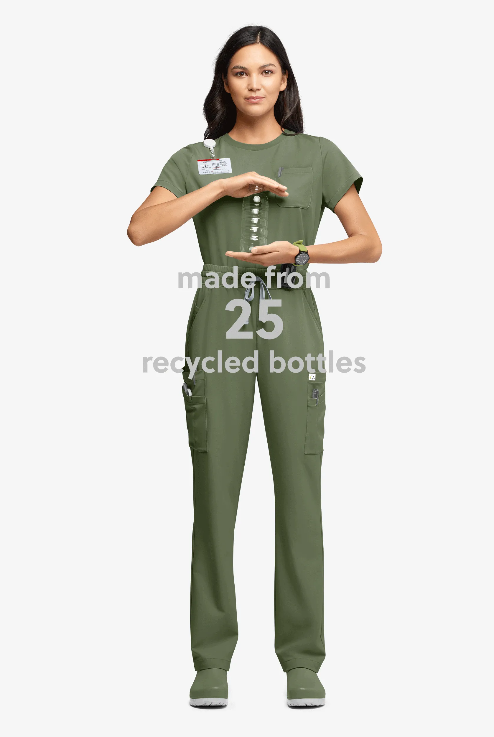 Pantalón médico ReSurge Topaz con cordón ajustable y 11 bolsillos para mujer