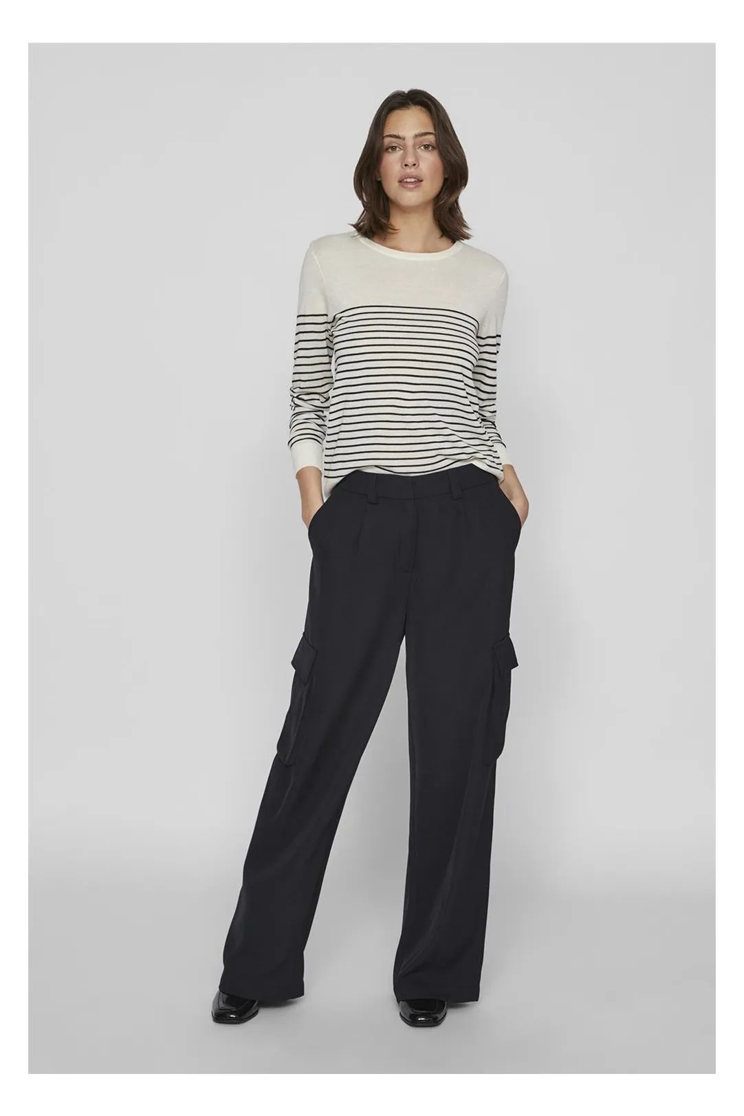 PANTALÓN CARGO TELA VIWINNIE NEGRO