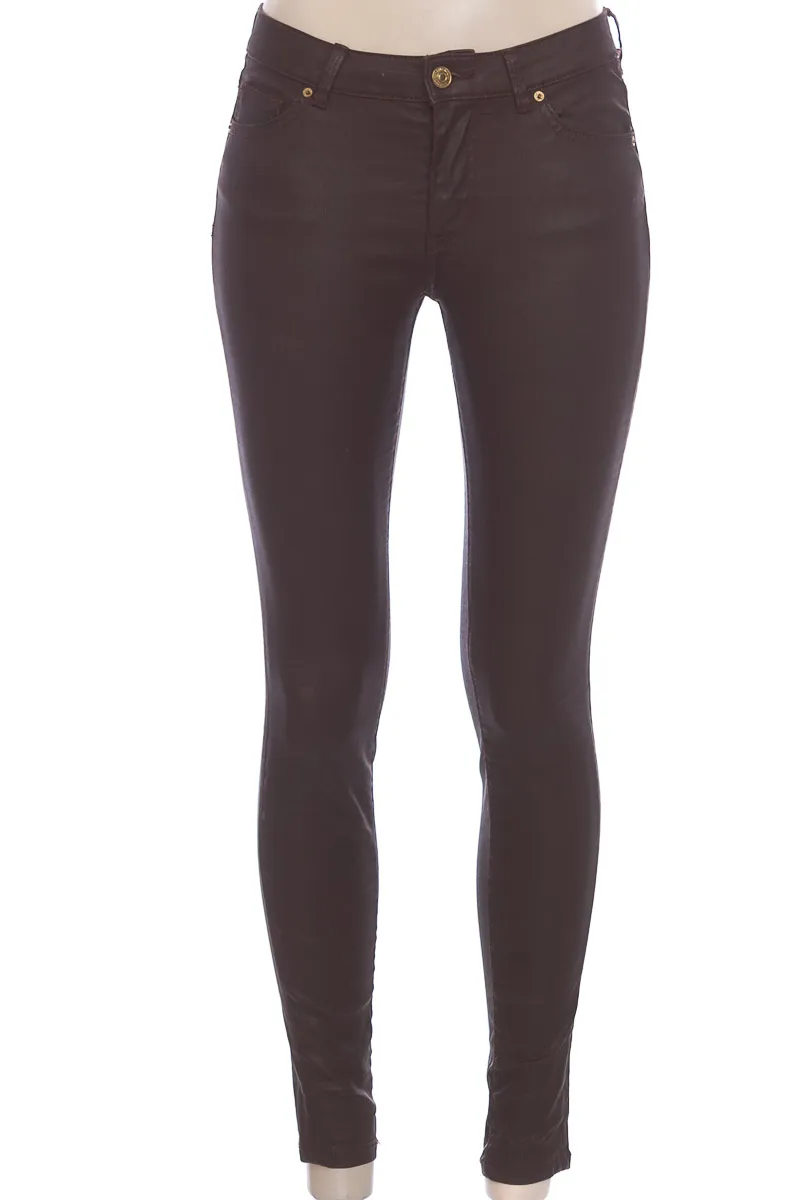 PANTALóN COLOR CAFé  ZARA