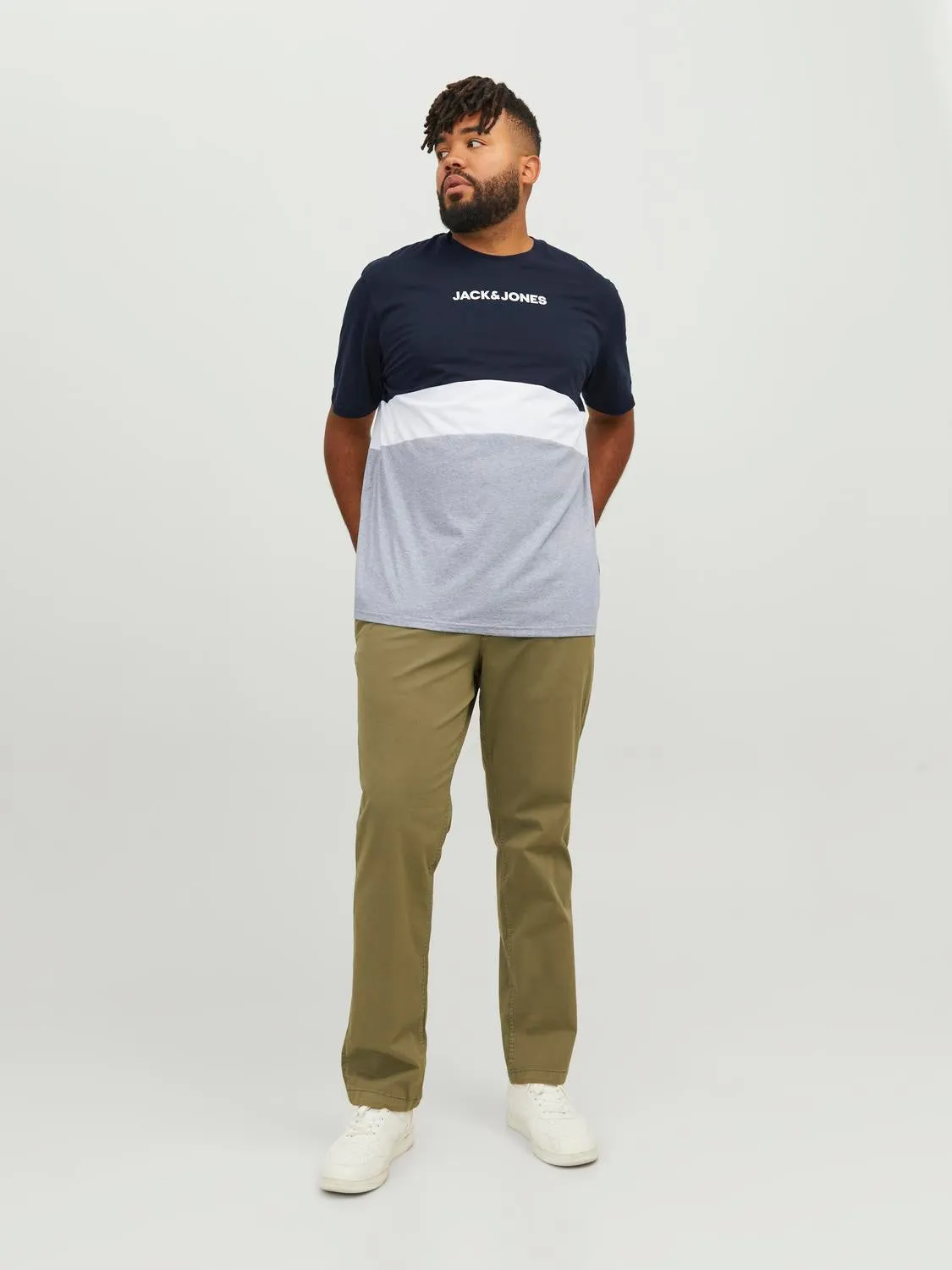 Plus Camiseta Bloques de color | Azul oscuro | Jack & Jones®