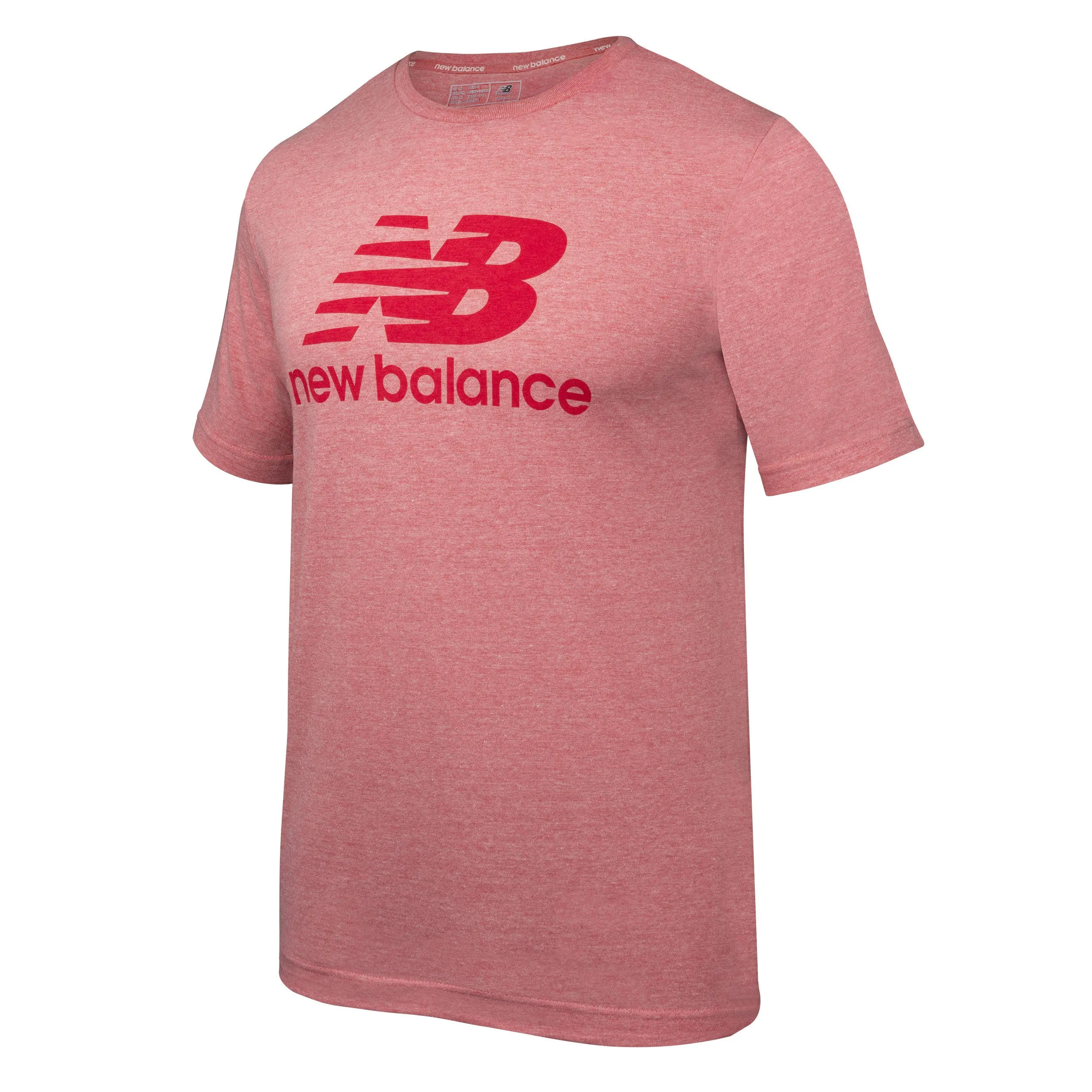 Polera Hombre New Balance Essentials Melange Roja