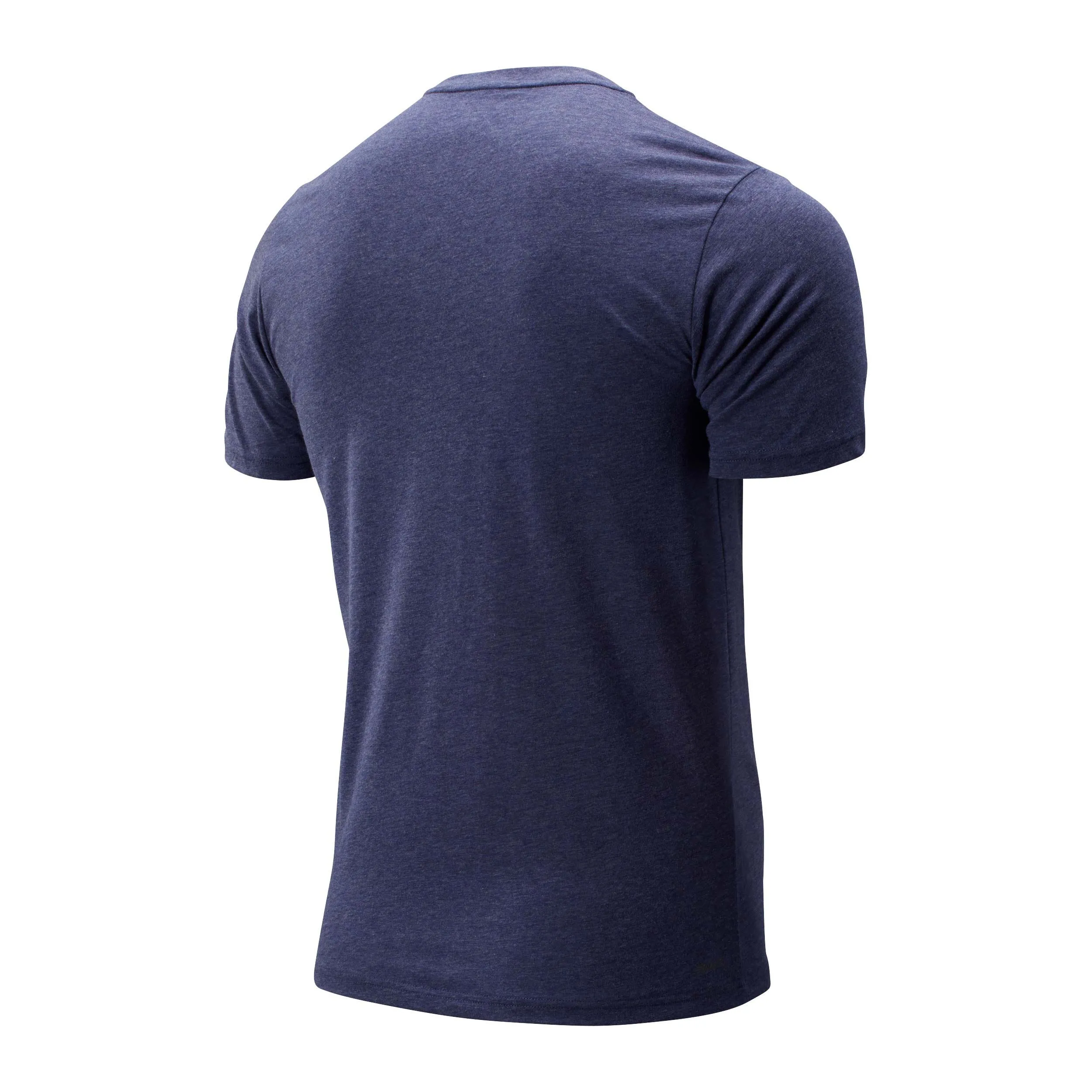 Polera Hombre New Balance Graphic Heathertech Azul
